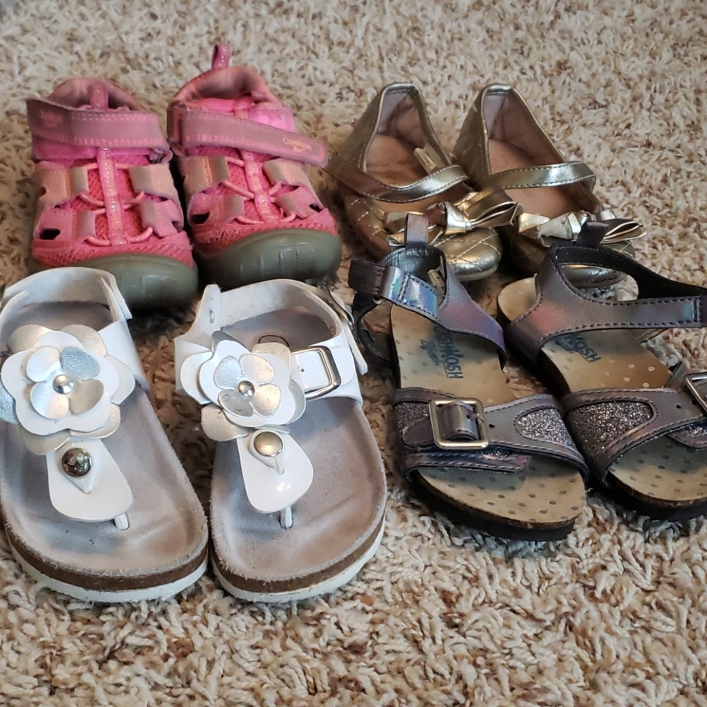 Lot of Toddler Girl's Size 7 Shoes